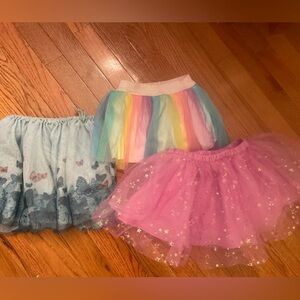 Bundle of 3 tulled skirts! Fits Size 2-4T